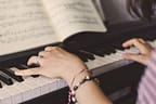 playing piano