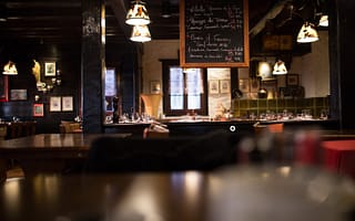 an empty pub