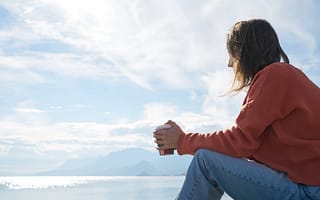 a person sitting alone