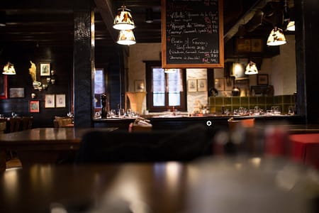 an empty pub