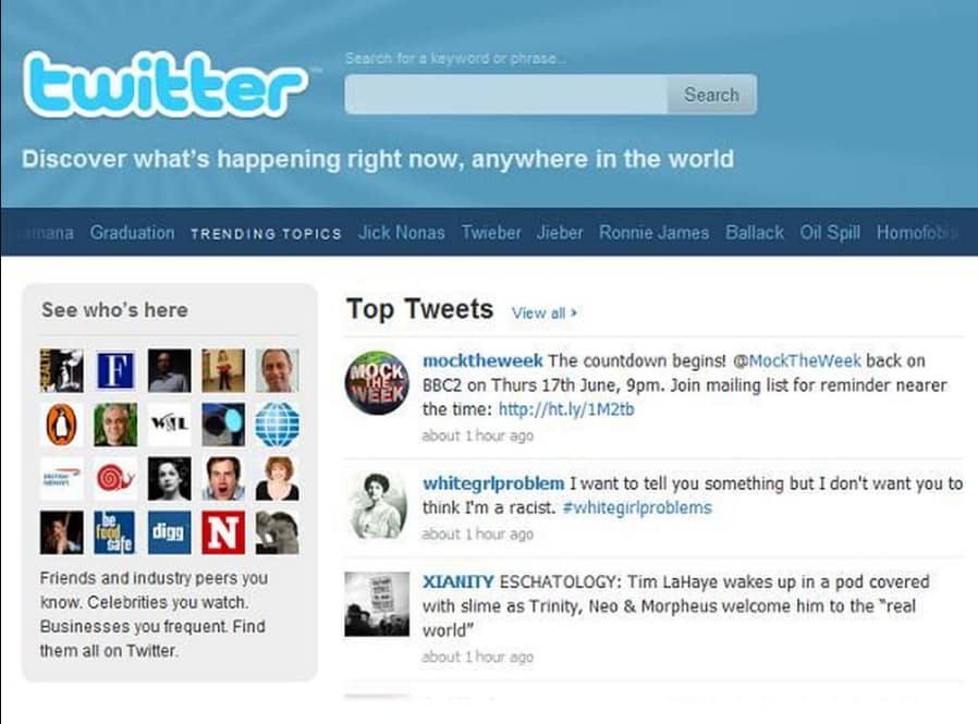 twitter trends