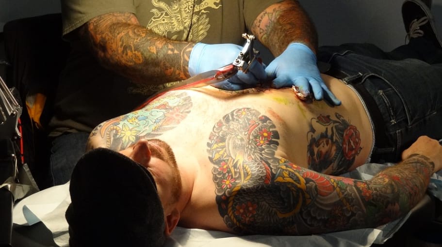 man, tattoo